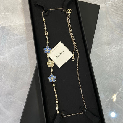 Chanel Blue Flower Waist Band