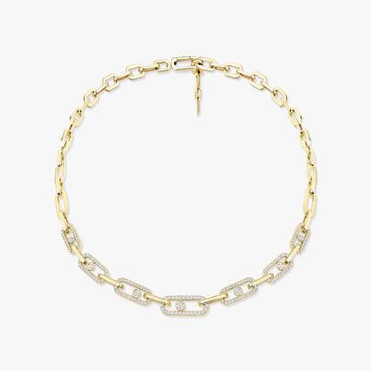 Messika Move Link Pavé Diamond Necklace